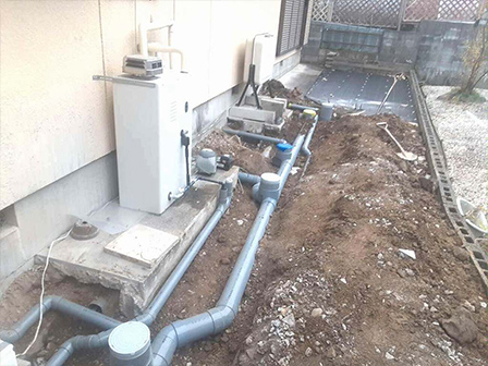 下水道宅内排水設備切替工事