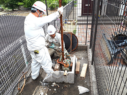 深井戸水中ポンプ工事